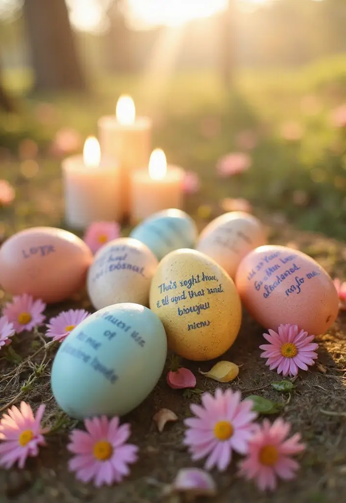 25+ Easter Egg Painting Ideas for a Fun Holiday Craft - 24. Painted Quotes