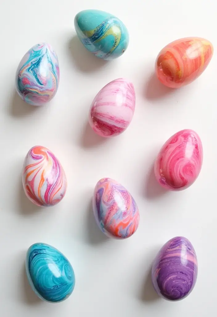 25+ Easter Egg Painting Ideas for a Fun Holiday Craft - 3. Marbling with Shaving Cream