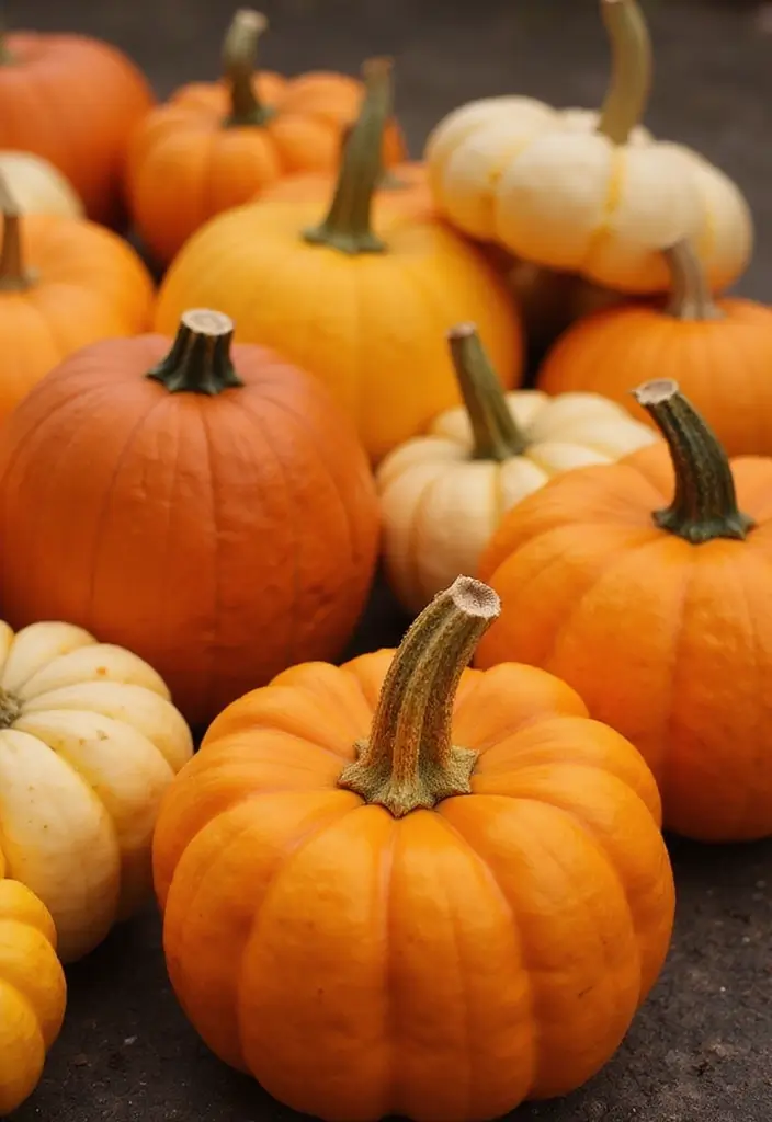 25 Easy & Creative Pumpkin Painting Ideas Anyone Can Do - 6. Ombre Effect Pumpkins