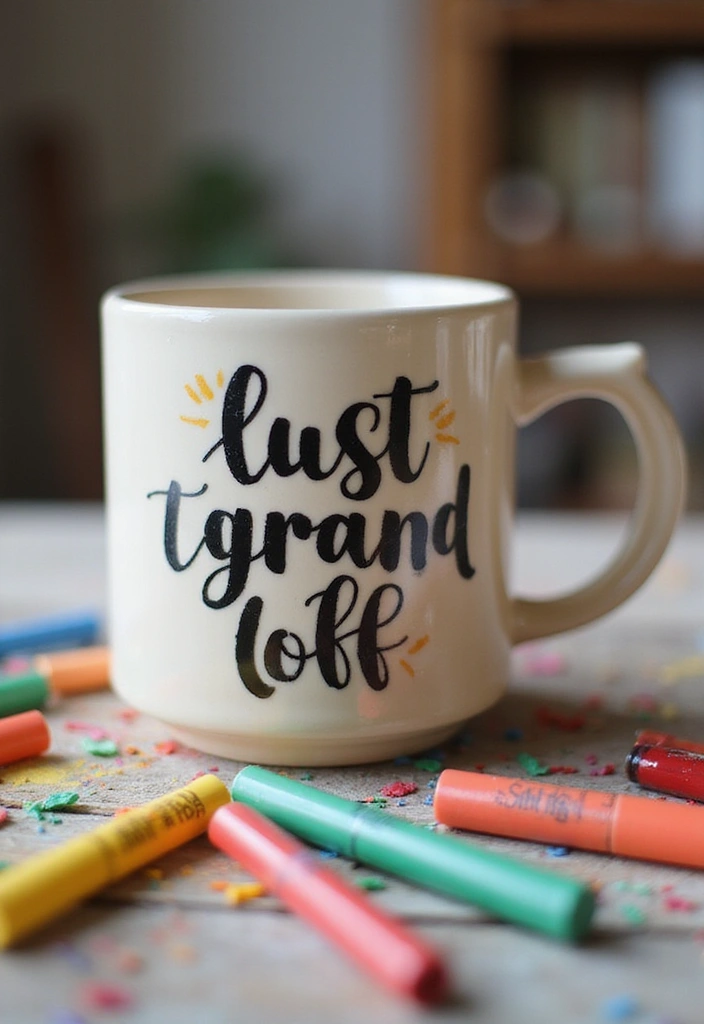 25 Easy Mug Painting Ideas for Beginners - 4. Inspirational Quotes