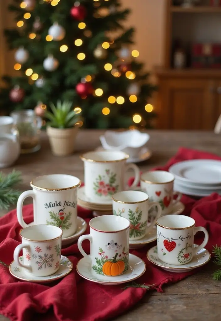 25 Easy Mug Painting Ideas for Beginners - 7. Holiday Themes