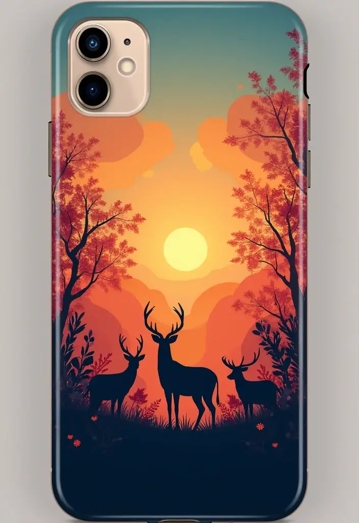 25 Easy Phone Case Painting Ideas for Beginners - 12. Personal Silhouettes