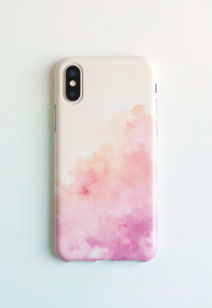 25 Easy Phone Case Painting Ideas for Beginners - 20. Watercolor Effect