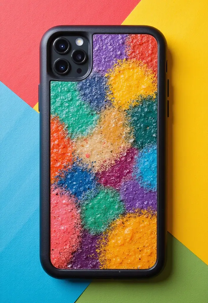 25 Easy Phone Case Painting Ideas for Beginners - 24. Abstract Art