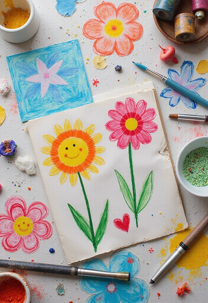 25+ Family Scrapbook Ideas That Capture Every Moment - 17. Family Art Collaboration