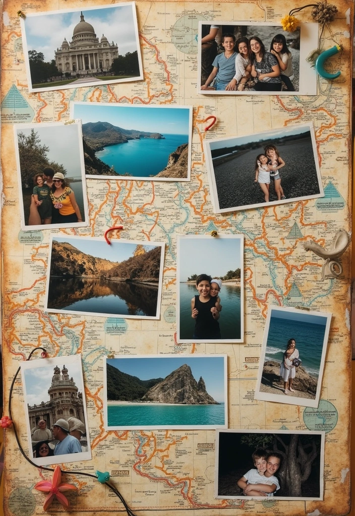 25+ Family Scrapbook Ideas That Capture Every Moment - 6. Travel Collages