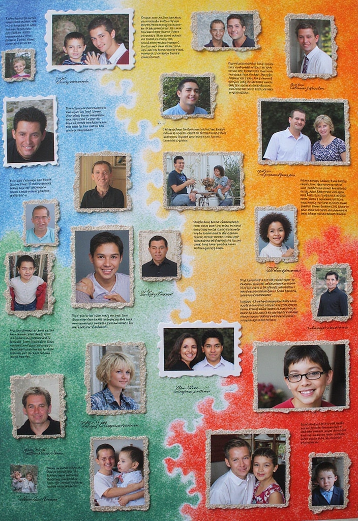 25+ Family Tree Scrapbook Ideas to Trace Your Roots - 10. Family Puzzles