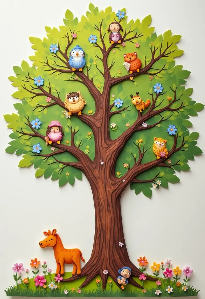 25+ Family Tree Scrapbook Ideas to Trace Your Roots - 12. Interactive Family Tree