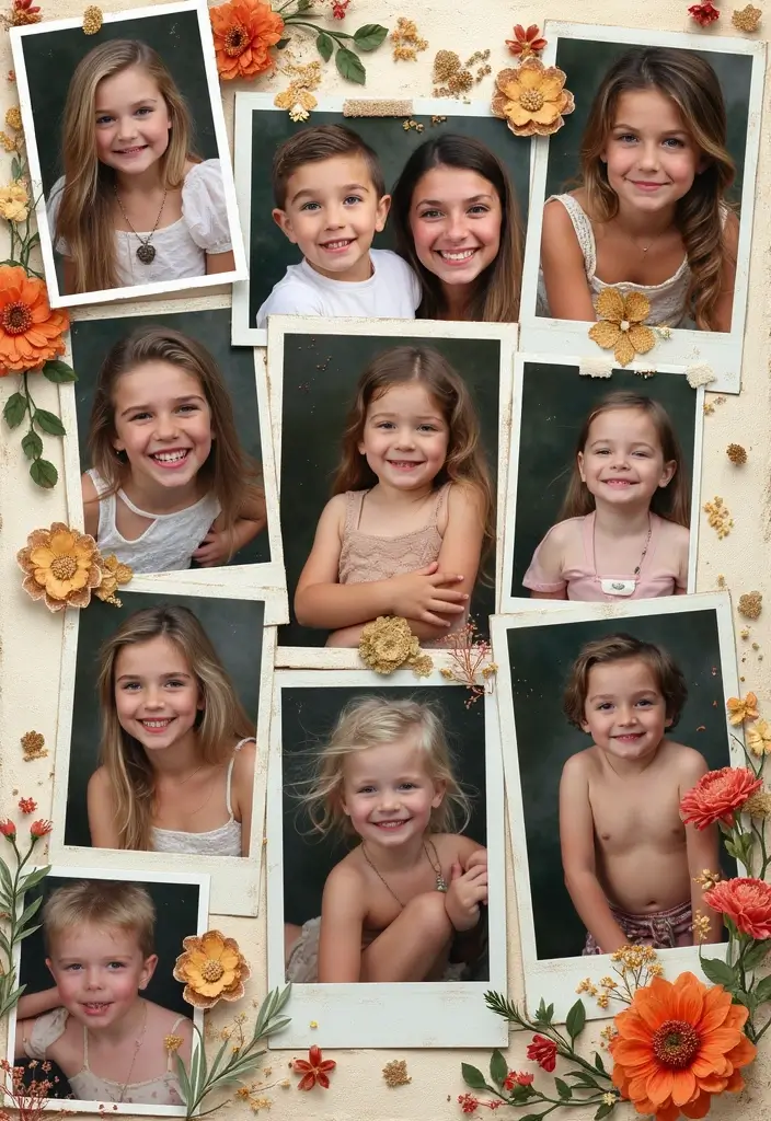 25+ Family Tree Scrapbook Ideas to Trace Your Roots - 13. Generational Collages