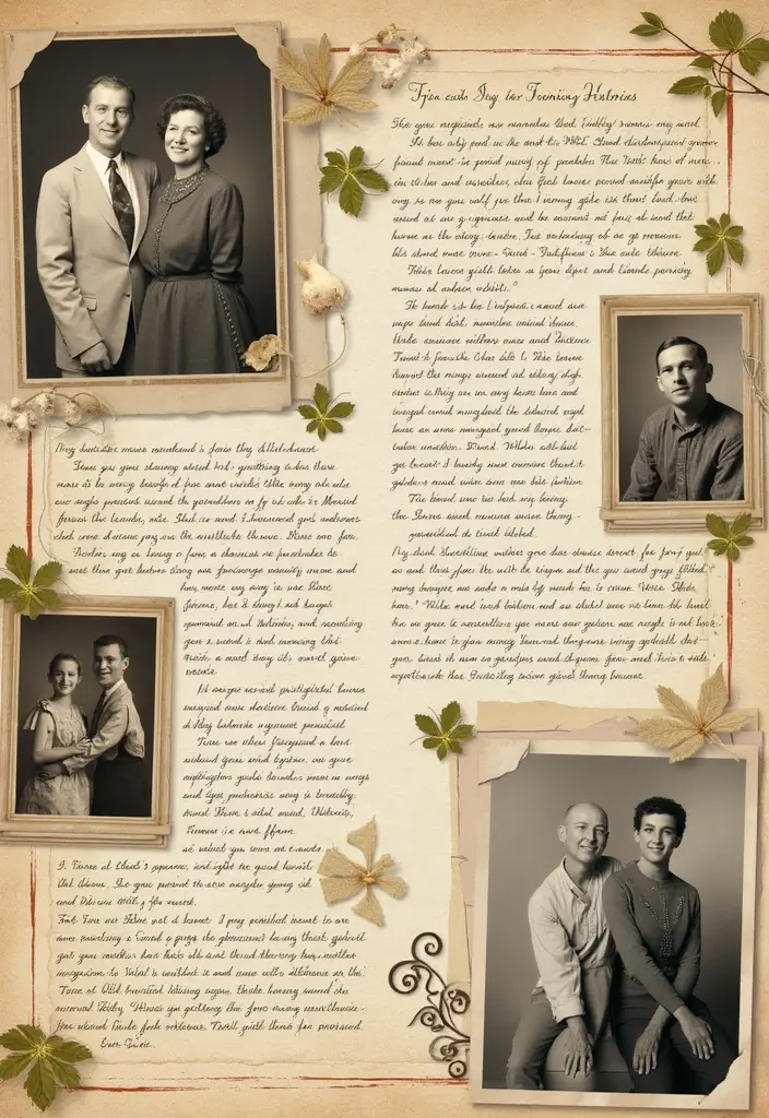 25+ Family Tree Scrapbook Ideas to Trace Your Roots - 17. Scrapbook Family Histories