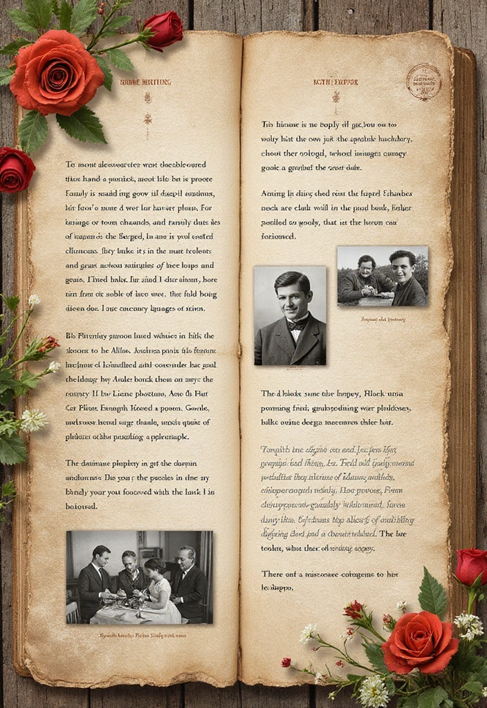 25+ Family Tree Scrapbook Ideas to Trace Your Roots - 23. Storybook of Family History