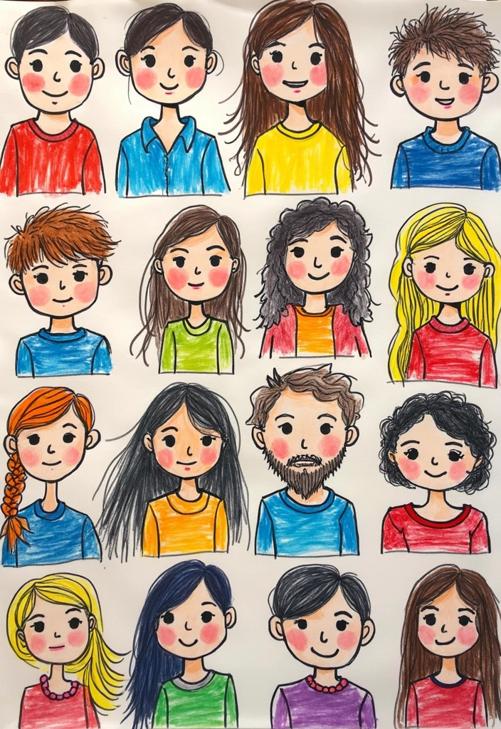 25+ Family Tree Scrapbook Ideas to Trace Your Roots - 24. Creative Family Portraits