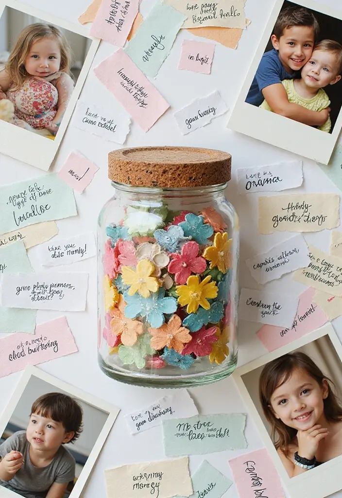 25+ Family Tree Scrapbook Ideas to Trace Your Roots - 6. Memory Jar Scrapbook