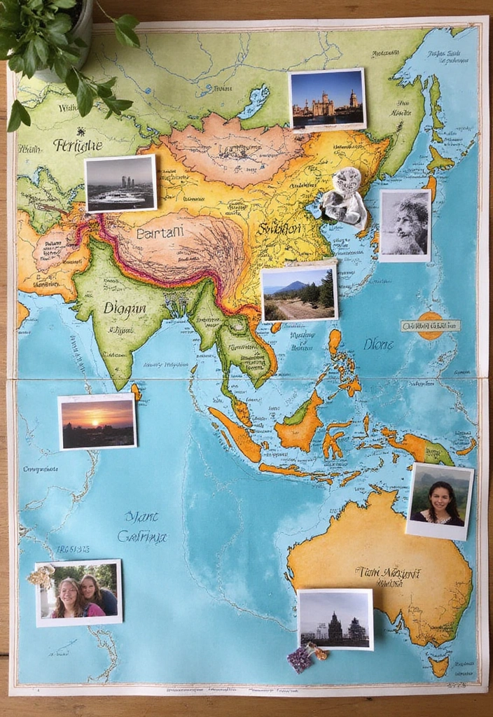 25+ Farewell Scrapbook Ideas for Saying Goodbye in Style 85 25+ Farewell Scrapbook Ideas for Saying Goodbye in Style - 15. Favorite Places Map