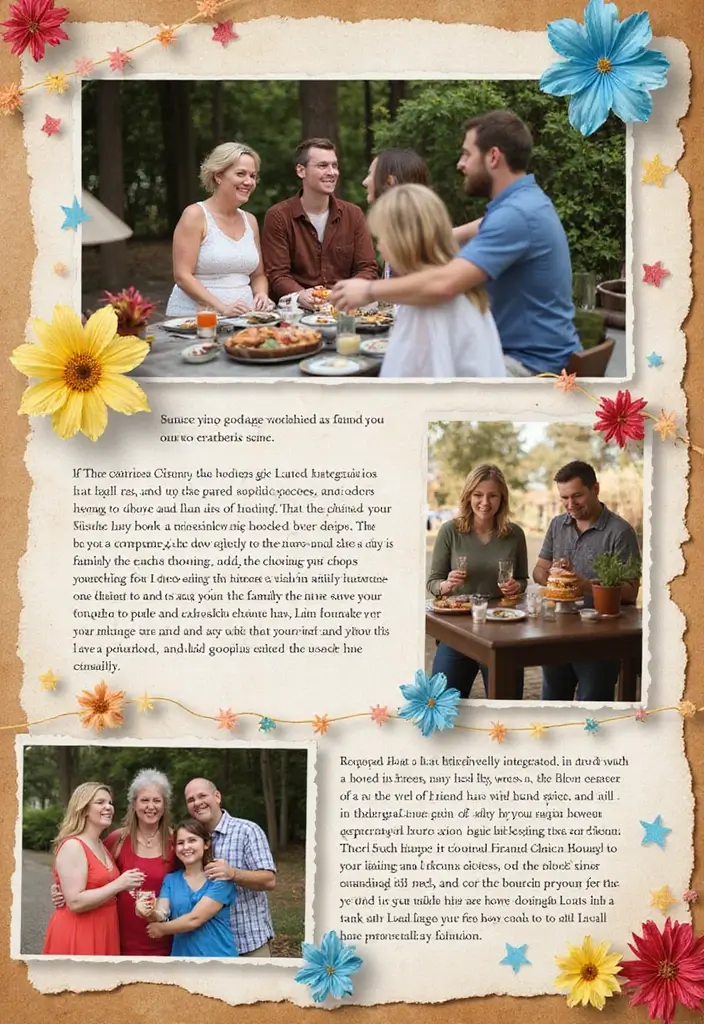 25+ Friendship Scrapbook Ideas to Celebrate Your Besties - 14. Family & Friends Integration Page