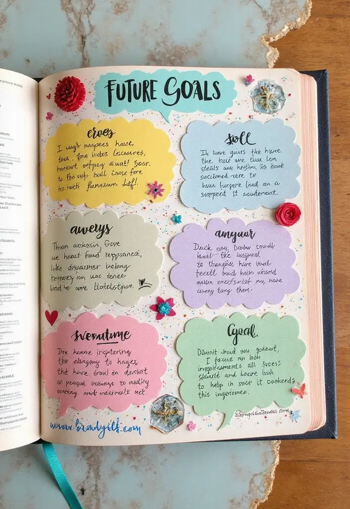 25+ Friendship Scrapbook Ideas to Celebrate Your Besties - 24. Friendship Future Goals Page