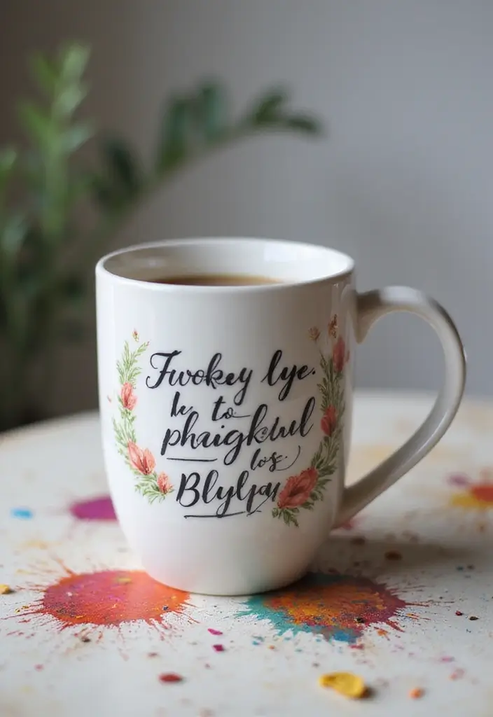 25+ Fun Mug Painting Ideas You’ll Want to Try - 2. Motivational Quotes