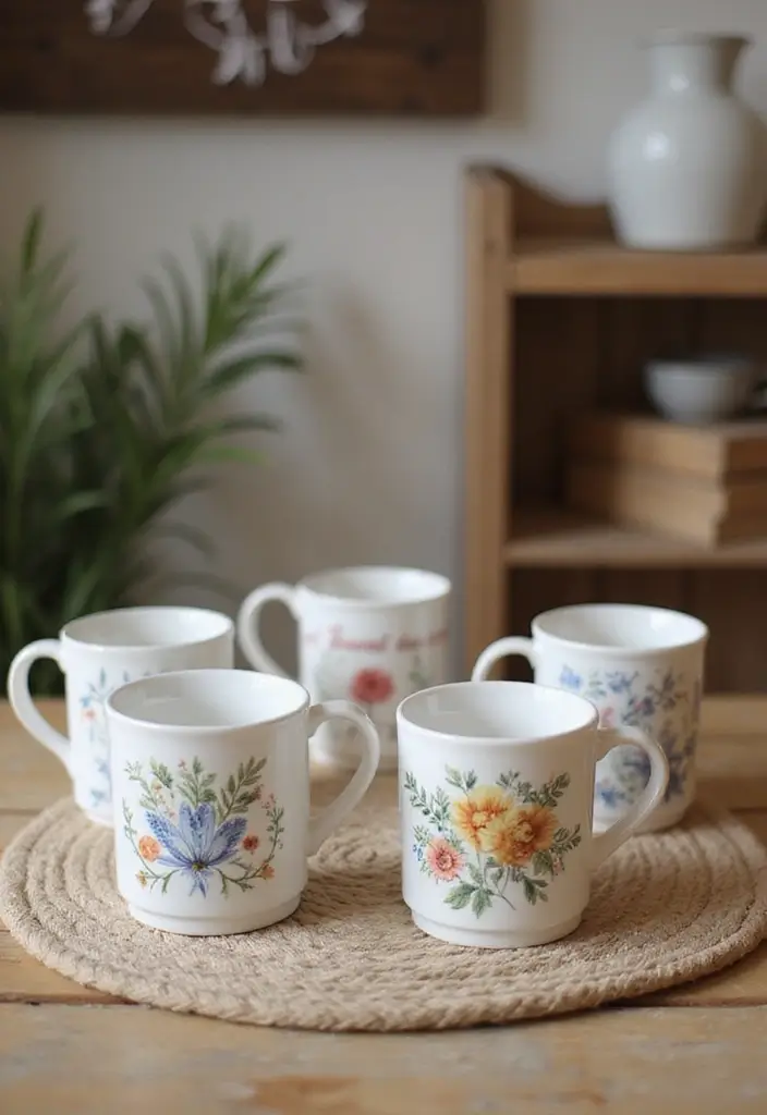 25+ Fun Mug Painting Ideas You’ll Want to Try - 25. Matching Sets