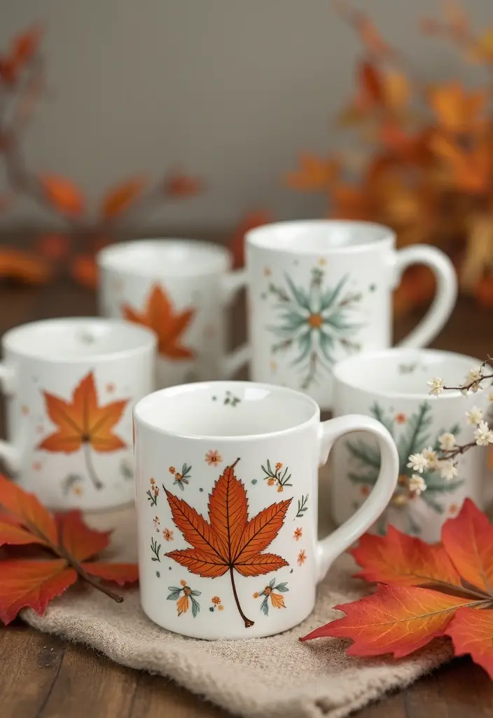 25+ Fun Mug Painting Ideas You’ll Want to Try - 7. Seasonal Themes