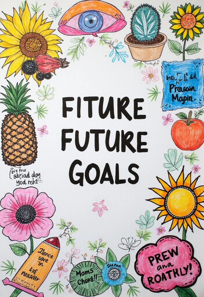 25+ Girlfriend Scrapbook Ideas to Make Her Smile - 10. Future Goals Page