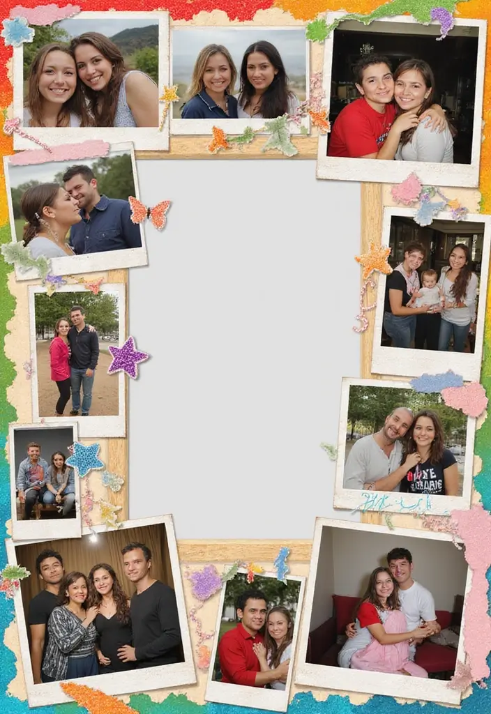 25+ Girlfriend Scrapbook Ideas to Make Her Smile - 3. Photo Collage of Favorite Moments