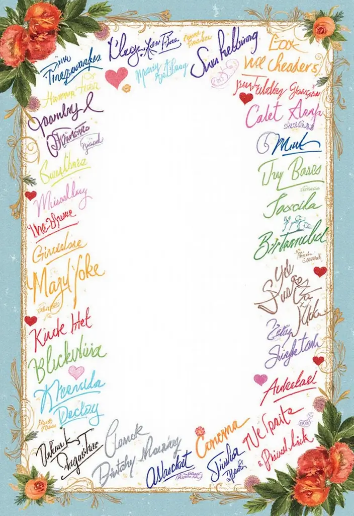 25+ Graduation Scrapbook Ideas to Remember Your Big Day - 6. Autograph Pages
