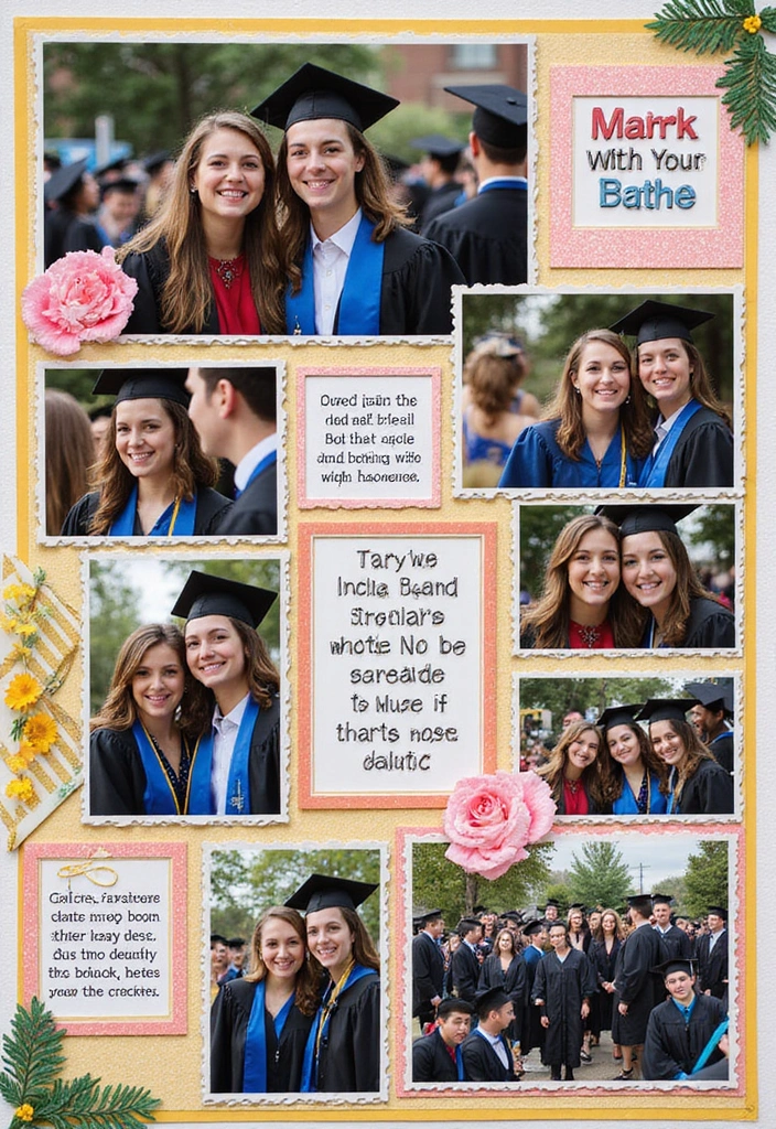 25+ Graduation Scrapbook Ideas to Remember Your Big Day - 7. Graduation Day Highlights