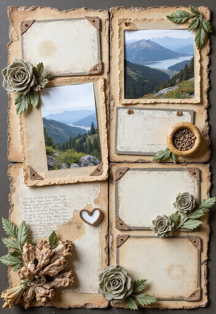 25+ Interactive Scrapbook Ideas with Pop-Ups and Flaps - 12. Adventure Scrapbook with Pull Tabs