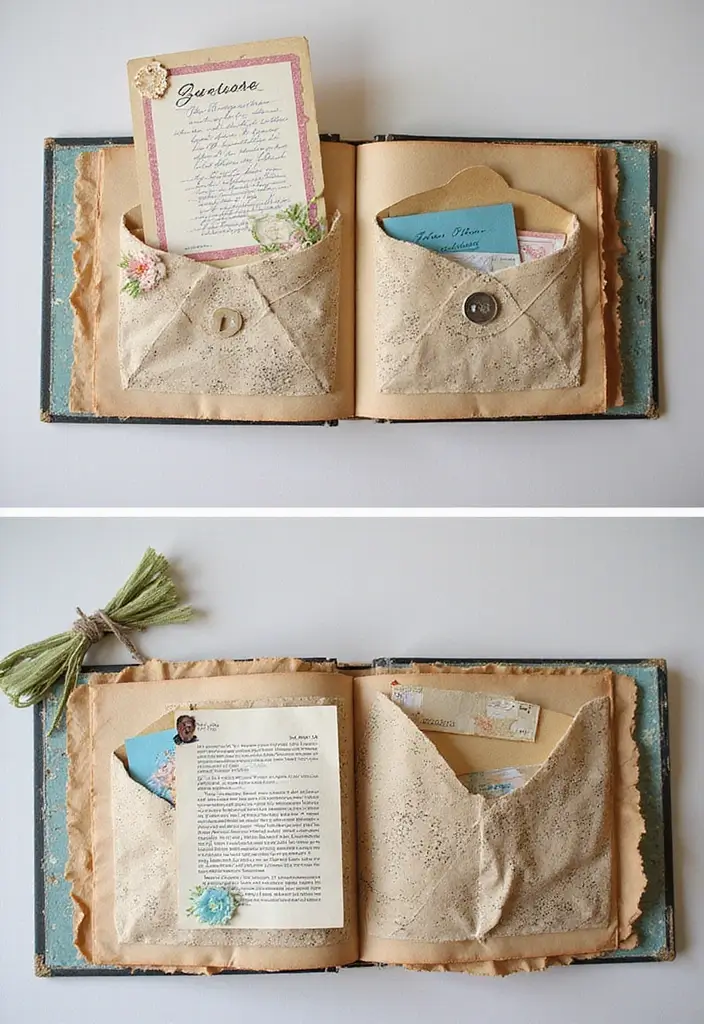 25+ Interactive Scrapbook Ideas with Pop-Ups and Flaps - 15. Interactive Time Capsule