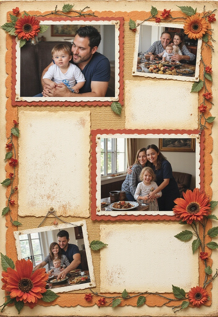 25+ Interactive Scrapbook Ideas with Pop-Ups and Flaps - 19. Family Traditions with Secret Flaps