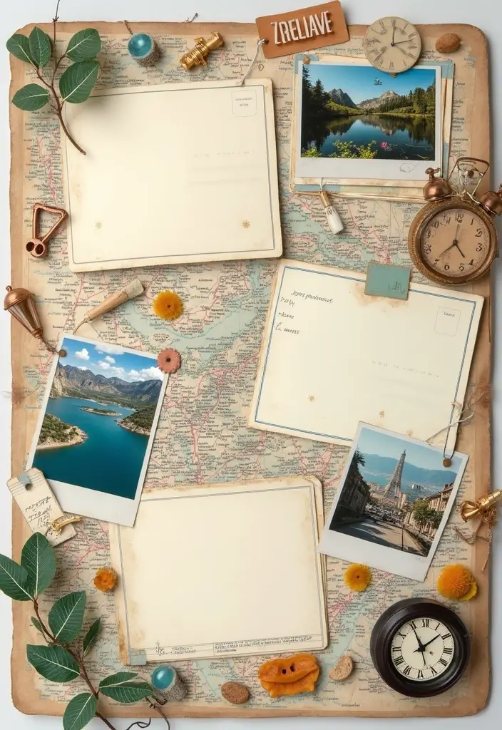 25+ Interactive Scrapbook Ideas with Pop-Ups and Flaps - 2. Travel Journal Flaps