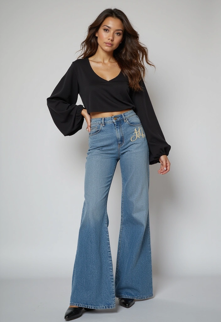 25+ Jeans Painting Ideas to Level Up Your Denim - 21. Personalized Monograms