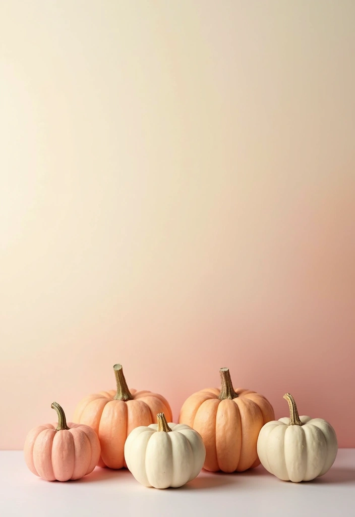 25+ Mini Pumpkin Painting Ideas That Are Adorable - 23. Simple Color Wash