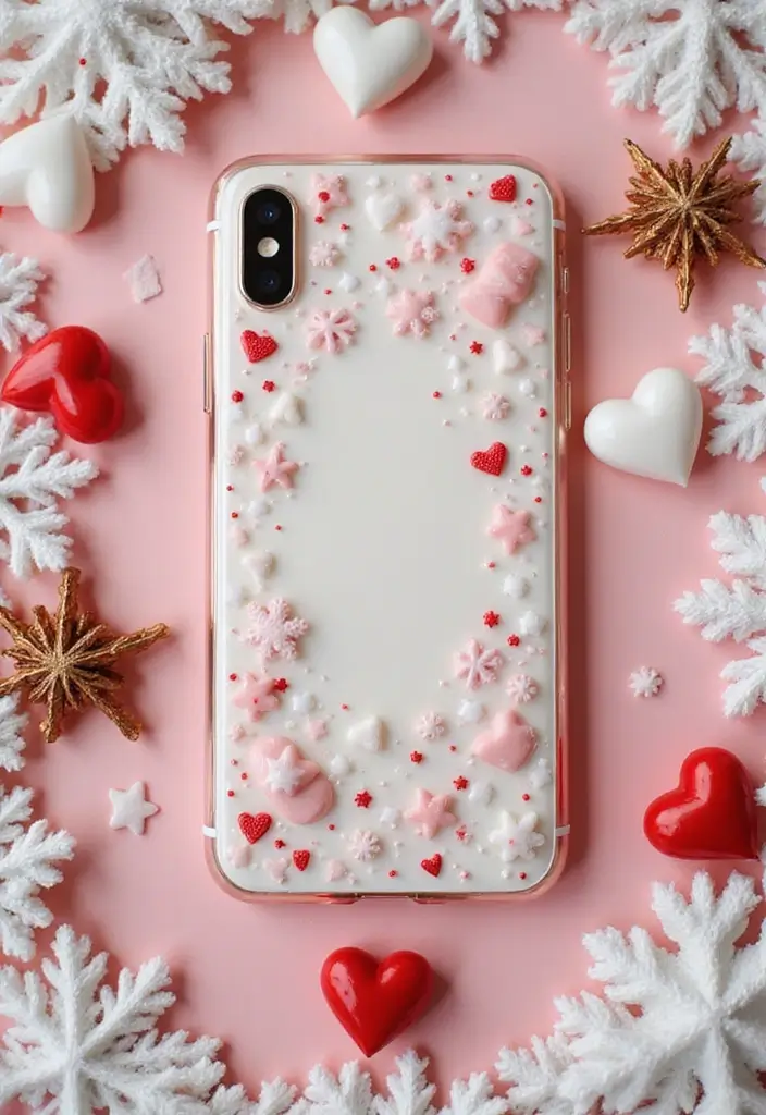 25+ Mobile Cover Painting Ideas to Show Off Your Style - 15. Holiday Spirit Covers