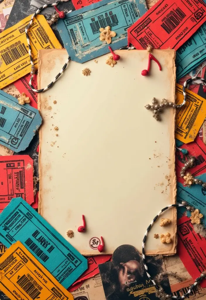 25+ Music Scrapbook Ideas That Hit All the Right Notes - 1. Concert Ticket Collage