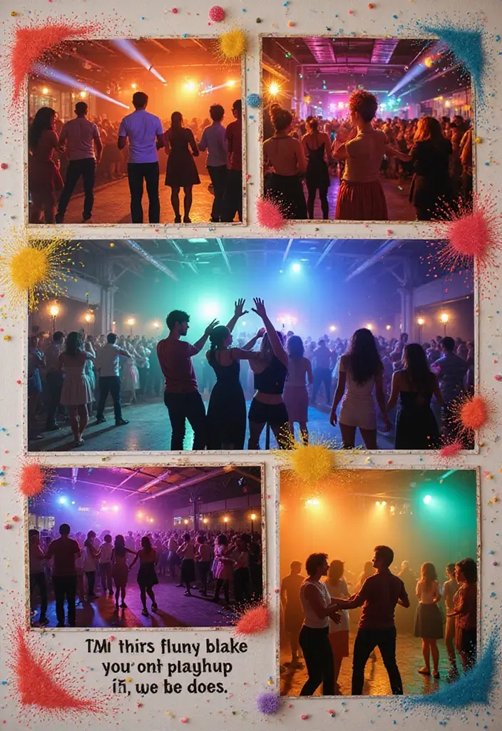 25+ Music Scrapbook Ideas That Hit All the Right Notes - 17. Dance Party Page