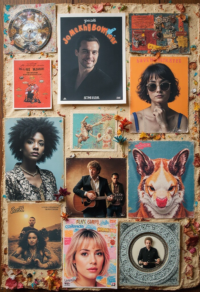 25+ Music Scrapbook Ideas That Hit All the Right Notes - 19. Music Collaborations Showcase