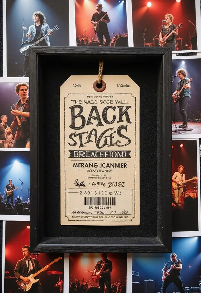 25+ Music Scrapbook Ideas That Hit All the Right Notes - 2. Backstage Pass Showcase