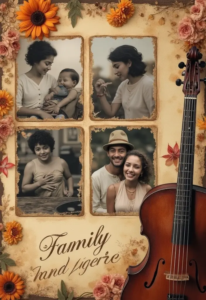 25+ Music Scrapbook Ideas That Hit All the Right Notes - 22. Family Music Legacy