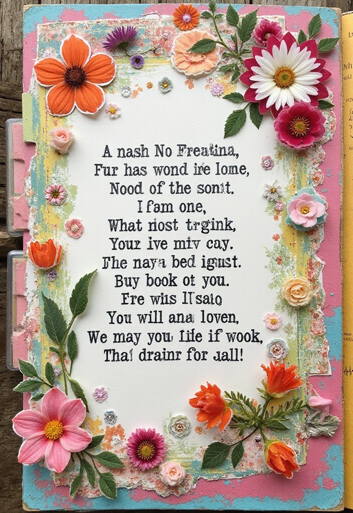 25+ Music Scrapbook Ideas That Hit All the Right Notes - 3. Lyric Quotes Page