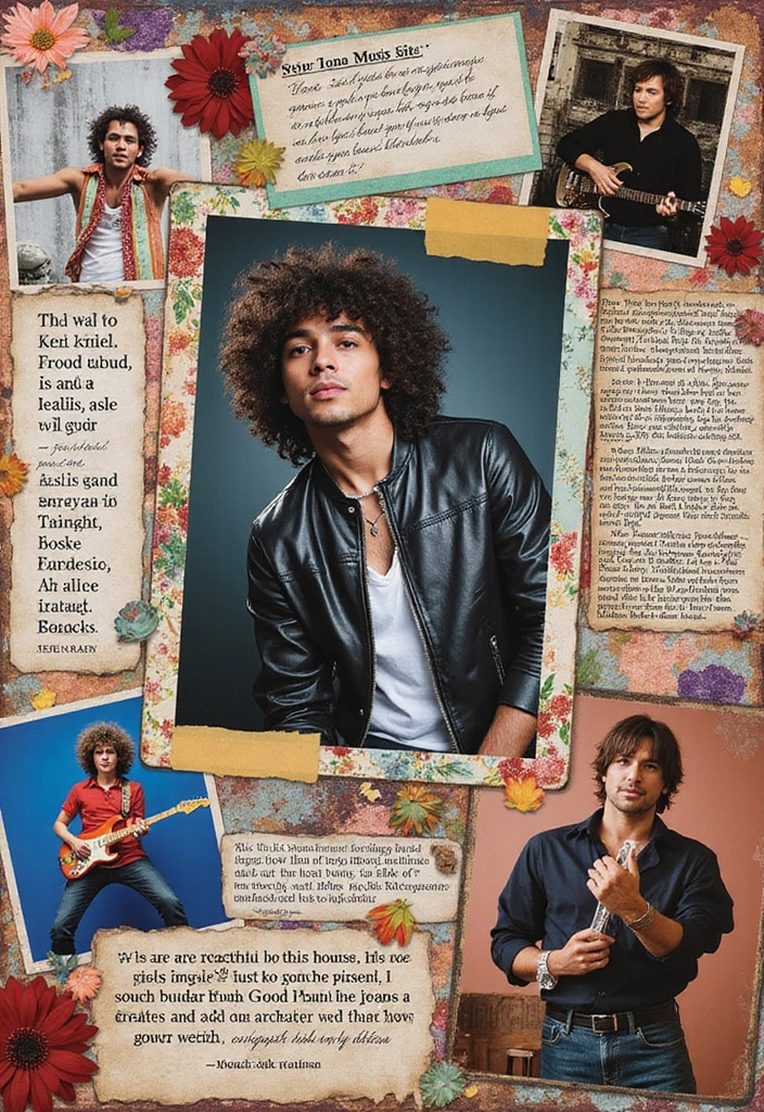 25+ Music Scrapbook Ideas That Hit All the Right Notes - 6. Artist Spotlight