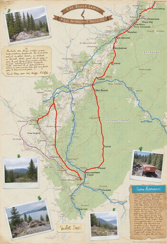 25+ Nature Scrapbook Ideas Inspired by the Great Outdoors - 11. Outdoor Adventure Maps