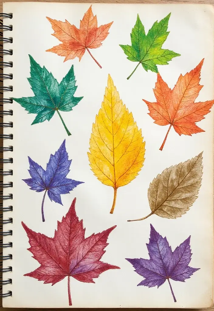 25+ Nature Scrapbook Ideas Inspired by the Great Outdoors - 2. Leaf Rubbings