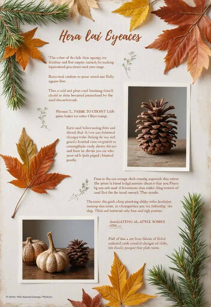 25+ Nature Scrapbook Ideas Inspired by the Great Outdoors - 21. Seasonal Crafting Projects