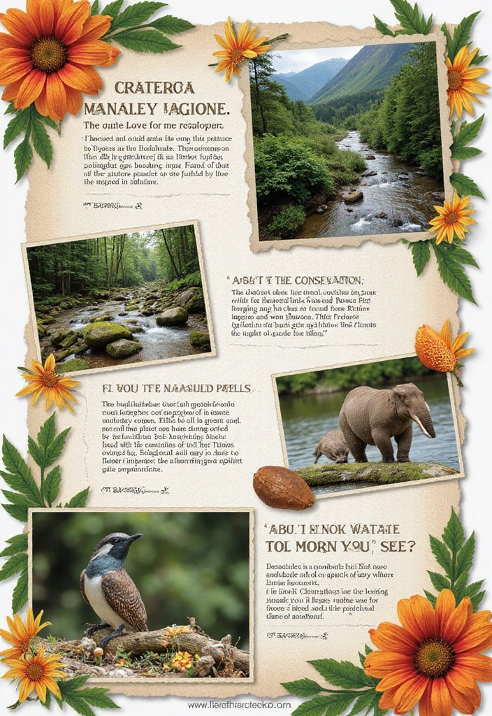 25+ Nature Scrapbook Ideas Inspired by the Great Outdoors - 23. Nature Conservation Pages