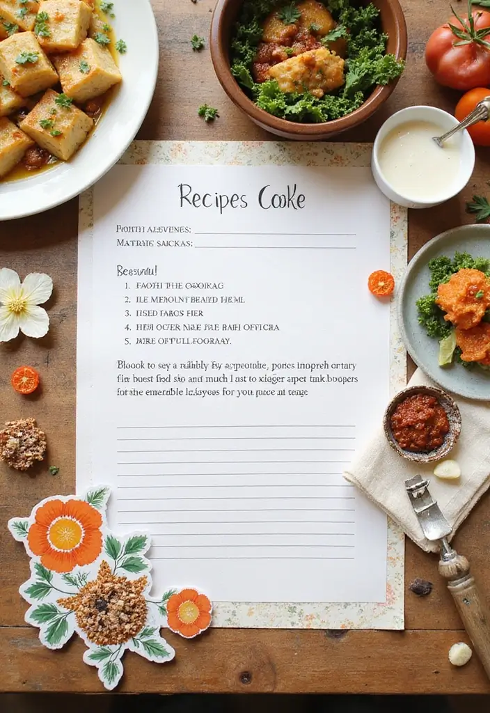 25+ One-Year Anniversary Scrapbook Ideas for Couples - 5. Recipe for Love