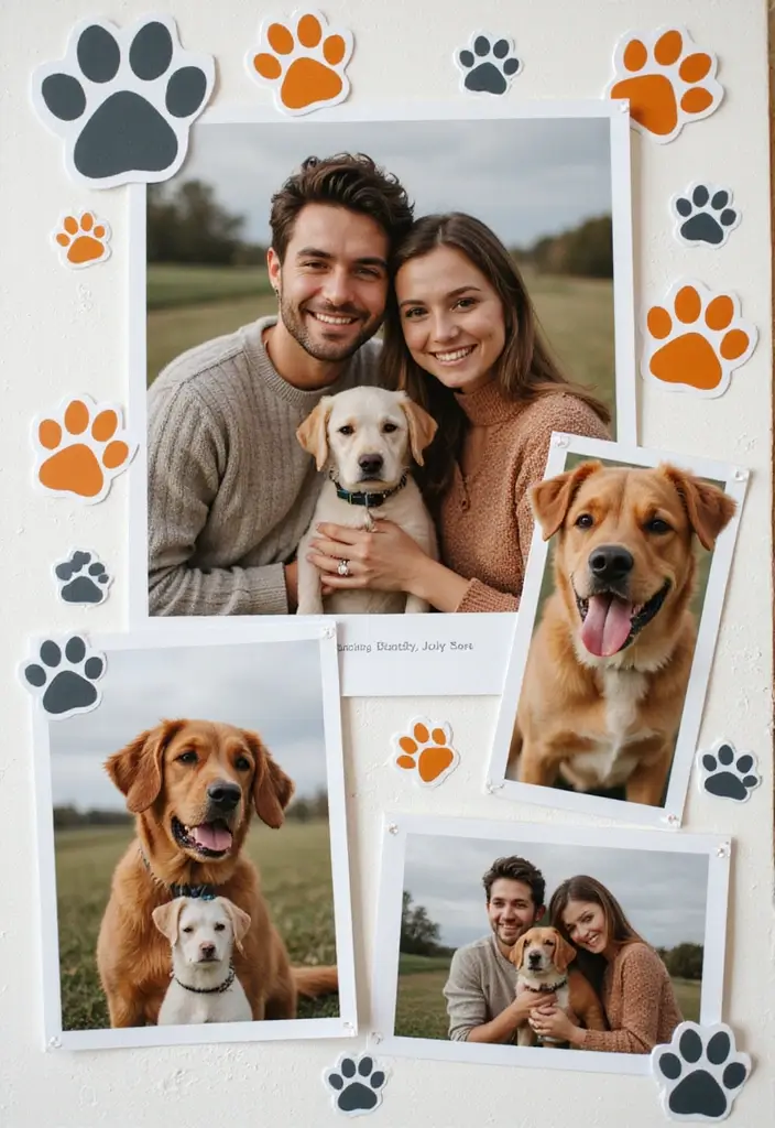 25+ One-Year Anniversary Scrapbook Ideas for Couples - 9. Pet Love Page