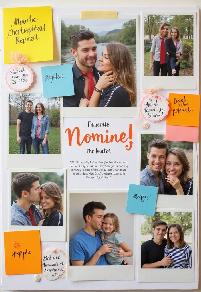 25+ One-Year Scrapbook Page Ideas for Your Boyfriend - 21. Favorite Moments