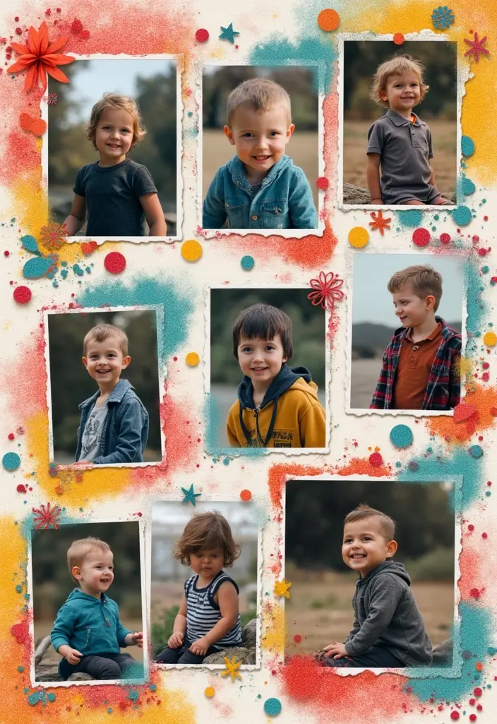 25+ One-Year Scrapbook Page Ideas for Your Boyfriend - 3. Photo Collage of Us