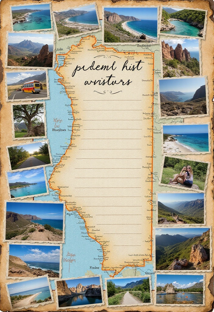 25+ One-Year Scrapbook Page Ideas for Your Boyfriend - 5. Bucket List Adventures